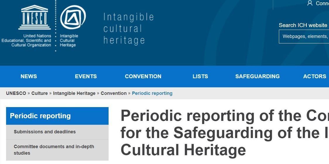 Unesco periodic reporting