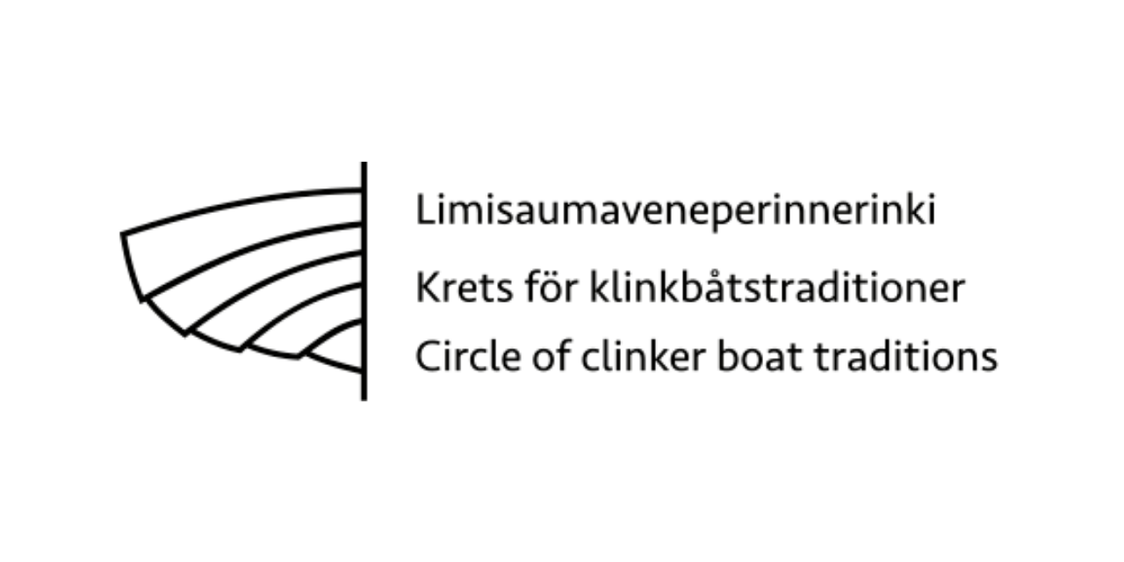 Limisaumaveneperinneringin logo suomeksi, ruotsiksi ja englanniksi